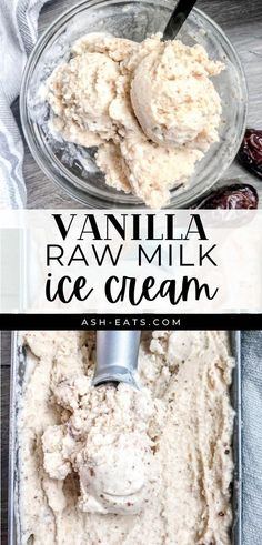 Vitamix Ice Cream, Milk Ice Cream Recipe, Raw Ice Cream, Dessert From Scratch, Healthy Ice Cream Recipes, Nut Free Recipes, No Cook, Milk Ice Cream, Ice Cream Ingredients