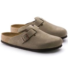 Taupe Birkenstock Womens Boston Clog