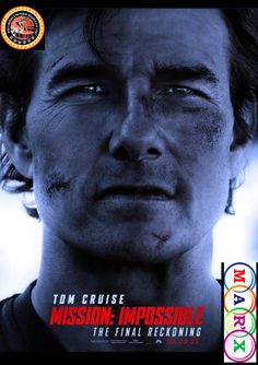 the poster for mission impossible showing tom cruise