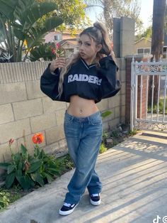 Cute Outfits Baggy Jeans, Ed Hardy Jeans Outfit, Blue And Grey Outfit, Outfits With Air Forces, Y2k Streetwear Aesthetic, Fit Ideas, Cute Swag Outfits