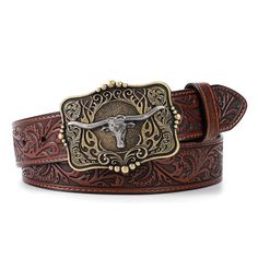 PRICES MAY VARY. Easy to match: Men western belt is a kind of all-match accessory. Cowboy belts for women can go well with all kinds of clothes, like slacks, regular pants, corduroy pants, jeans and kilts. Cowgirl belt is perfect with boots and jeans. So cute with fitted t-shirt and slouchy jeans. Waistline fit: Women western belt's strap is between 100 and 140 centimeters long, perfect for waists from 28 to 48 inches. Cowboy cowgirl belts has several round holes, so you can make it fit just rig Cowboy Jewelry Men, Cowboy Belts Women, Gold Western Jewelry, Belt Buckles Cowgirl, Womens Western Outfits, Cowgirl Belt Buckles, Ariat Belts, Cowboy Belts, Black Western Belt