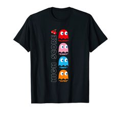 PRICES MAY VARY. Officially licensed PAC-MAN item Various PAC-MAN designs available, from retro PAC-MAN designs to the latest "pac" designs. Search by "PAC-MAN" or "PACMAN" to find all merchandise! Lightweight, Classic fit, Double-needle sleeve and bottom hem Pac Man Birthday Tshirt, Pac Man, Branded T Shirts, Types Of Printing, Neck T Shirt, Collar Styles, Top Styles, Print Patterns, Fashion Branding