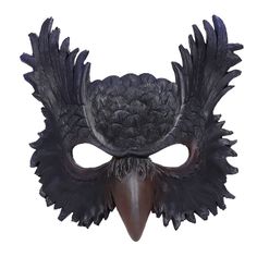 PRICES MAY VARY. Owl Mask: The owl mask has features sculptured detail head, feathers and eagle beak. The rich three-dimensional shape brings out the texture and character. The grey owl mask features with realistic appearance, eliminates the need for messy makeup or facepaint. Soft PU Foam & Elastic Back Strap: This mask made of a very soft, flexible, durable, light weight PU foam. Very comfortable to wear. Vivid color, and no worry about fading. Elastic back strap for a custom comfort fit, easy Eagle Mask, Wings Cosplay, Mask Ball, Edges Easy, Masquerade Halloween, Owl Mask, Comic Con Costumes, Mascaras Halloween, Dragon Mask