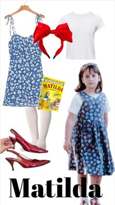 Matilda Dress Up, Roald Dahl Costumes, Matilda Costume, Halloween Costumes For Teens Girls, Cute Couple Halloween Costumes, Halloween Costumes Friends, Halloween Costume Outfits, Dress Up Costumes