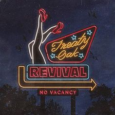 a neon sign that says, fresh bar revival no vacany