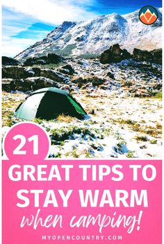 Maximize comfort during winter camping trips with expert tips on staying warm. Learn the best layering techniques, choose the right sleeping gear, and manage your campsite for optimal warmth. Essential for tent and car camping adventures in cold conditions. | Learn more about Camping Tricks Cold Weather Packing List, Cold Weather Tents, Winter Camping Gear