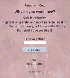 an email form with the words,'why do you want love?'on it