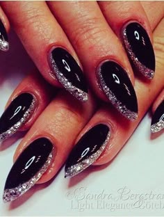 Black Coffin Nails, Coffin Nails Designs, Beautiful Nail Art