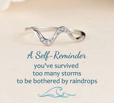 Mentally Strong, Wave Ring, Self Reminder, Sweet Messages, Swansea, Love Ring, Daughter Gifts, Message Card, Affirmation Quotes