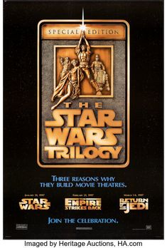 the star wars trilogy movie poster for sale on ebayon's storefront