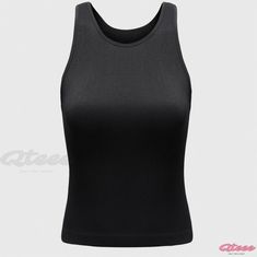 Qteee - Seamless Ribbed Fitness Tank Top - Solid Color Yoga Activewear for Women Yoga Tank Top, Solid Tank Tops, Sports Vest, Yoga Top, Yoga Tank, Yoga Tank Tops, Chic Blouses, Workout Tank Top, Yoga Activewear