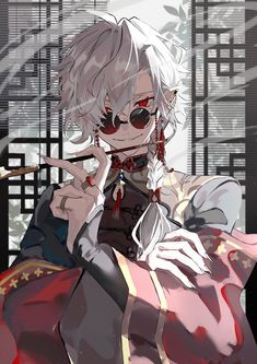 Arte Van Gogh, Real Anime, Character Design Male, Anime Artwork, Cute Illustration, White Hair