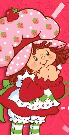 Strawberry Shortcake Wallpaper, Strawberry Shortcake Cartoon, Strawberry Shortcake Characters, Strawberry Shortcake Party, Strawberry Shortcake Doll, Vintage Strawberry Shortcake, 80s Cartoons, Rainbow Brite, Pretty Drawings