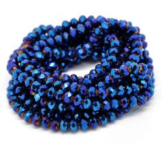 the beads are blue and purple