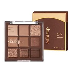 dasique Shadow Palette #11 Chocolate Fudge 10.5g I 9 Blendable Shades in Smooth Matte and Shimmer Finishes with Gorgeous Pearls | Eye Makeup Palette | Cruelty Free | K-beauty Brown Eyeshadow Pallets, Brown Makeup Palette, Dasique Palette, Blending Eyeliner, Dasique Shadow Palette, Korean Cosmetics Skin Care, Chocolate Makeup, Brown Eyeshadow Palette, Revolution Eyeshadow