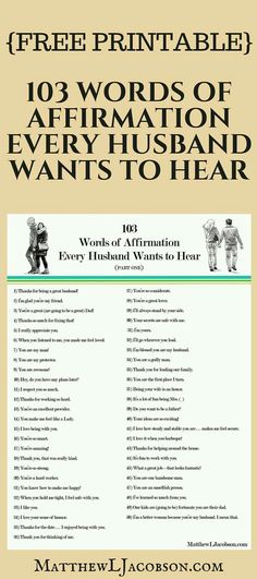 a poster with the words, free printable 10 words of affirmation and wants to hear