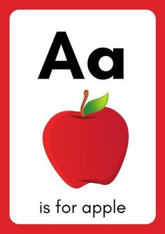 Letter A Printable Alphabet With Images Letter A Printable, Abc Flashcards Printable, Kids Learning Alphabet, Alphabet Flash Cards Printable, Alphabet Letters Images, Phonics Flashcards, Abc Flashcards, Alphabet Pictures