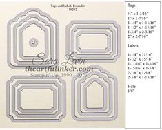 the die set includes four different shapes and sizes