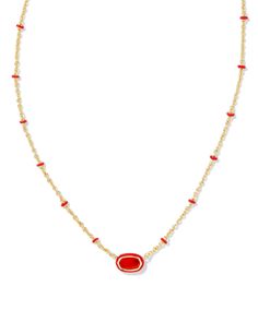 You’ll want to add the Mini Elisa Gold Enamel Frame Short Pendant Necklace in Red Illusion to your cart ASAP. Our bestselling mini icon gets even more adorable with a hand-painted enamel frame and textured satellite chain. Whether you’re looking to show off your team’s colors or refresh your necklace layers, one thing’s for sure: this minimal pop of color can’t be ignored 15' CHAIN WITH 4" EXTENDER, 0.39"L X 0.21"W PENDANT Steve Madden Mules, Necklace Layers, Preppy Accessories, Jewelry Staples, Kendra Scott Necklace, Red Accessories, Sorority Gifts, Red Jewelry