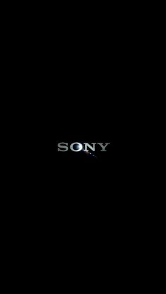 the sony logo is lit up in the dark, and it appears to be black