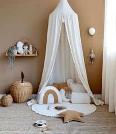 Caramel theme Aesthetic kids  bedroom wall paint colors and decor ideas Baby Playroom, Kids Interior Design, Baby Zimmer, Casa Country, Nursery Room Design, Baby Room Inspiration, Nursery Room Inspiration, Kids Room Inspiration, Kids Interior Room