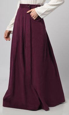 Baggy Solid Skirt For Fall, Baggy Solid Skirt With Pockets, Kids Abaya, Full Length Skirt, Full Length Skirts, Skirt With Pockets, Womens Tunics, Skirts With Pockets, A Line Skirt