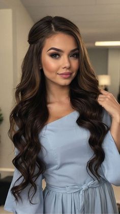 Hairstyles For Gowns, Classic Wedding Hair, Cool Hairstyles For Girls, Formal Hairstyles For Long Hair, Long Hair Wedding Styles, Bun Hairstyle, Wedding Hair Inspiration, Fancy Hairstyles, Prom Hairstyles