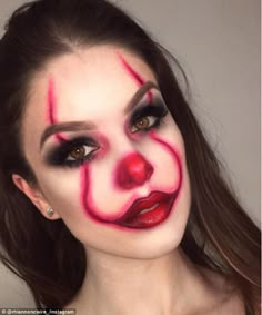 Halloween Make Up Looks, Demon Makeup, Makeup Clown, Devil Makeup