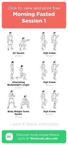 an exercise poster with the instructions for how to do morning - based exercises in one minute