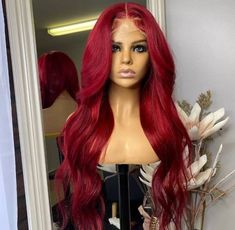 THIS WIG IS A BEST SELLER If you love red, this custom  color 13x6, 180% density, bodywave lace front wig is the BOMB. The wig is luxurious and thick from root to tip. Ladies don't hesitate, buy it now! You'll get so many compliments. If you want a different length, density or texture just message me your preferences. Red Heads, A Celebrity, Lace Front Wig, Body Wave, Trust Me, Best Seller, Redheads, Lace Front Wigs, Elastic Band