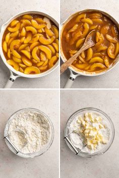 four images showing how to make homemade macaroni and cheese