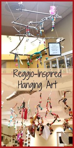 the words regago - inspired hanging art are displayed