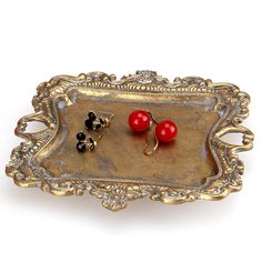 PRICES MAY VARY. ANTIQUE JEWELRY DISH: Exquisite carving with distressed finish. STURDY & BEAUTIFUL: Heavy material, beautiful details! Very classy little tray for my rings and little perfumes! SMALL VINTAGE BRASS TRAY: Measuring 5 x 4.5 inch, It’s very heavy and sturdy and is a beautiful piece to put onto a vanity. PERFECT HOME DECOR GIFT: A Great Mother day,birthday,Thanksgiving day and Christmas gifts to your lover. SATISFACTION GUARANTEE: your satisfaction is our top priority! get full refun Cute Trinket Dish, Wedding Ring Dish, Engagement Necklaces, Rustic Ring, Jewelry Tray Display, Rustic Rings, Dish Plate, Vintage Trays, Brass Tray