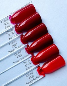 Red Lips Makeup Look, Nail Polish Swatches, Vintage Nails, Nail Polish Art, Polygel Nails