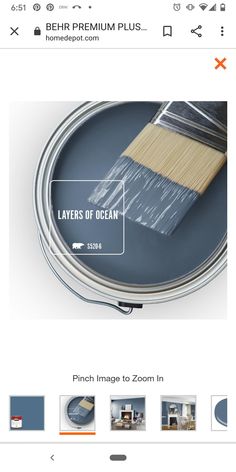 an image of a paint can with the words layers of ocean on it and images to zoom in