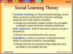 the social learning theory is based on what it's like to be an individual