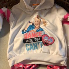 Beautiful Set Hoodie Leggings Cute Cotton Hoodie For Playwear, Cute White Hoodie For Playtime, Cotton Hoodie For Playtime, Jo Jo Siwa, Jumpsuit And Jacket, Jojo Siwa Outfits, Jogging Outfit, Jo Jo, Jojo Siwa