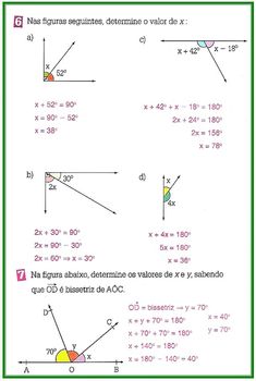 the diagram shows two different angles and their corresponding lines, which are not parallel to each other