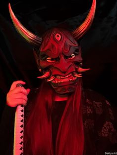 Buy the cheapest on www.daelys-art.com Wearable Hannya Mask 3D printed then hand painted and varnished. It is plastic There are elastics at the back to be able to wear it, they can be adjusted The mask can be worn for several hours without worry, it is very comfortable. There are holes in the nostrils so you can breathe Other colors are available on my site, if you are looking for one in particular do not hesitate to contact me 3D model created by Maskitto Eccentric Outfits, Masque Hannya, Japanese Decoration, Hannya Mask, Devil Mask, Japanese Mask, Oni Mask, Costume Masks, Japanese Decor