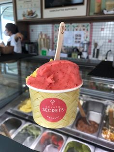 aesthetic fruity gelato sorbet for summer Gelato Recipes, Ice Cream Menu, Fruit Sorbet, Gelato Recipe, Wild Berry, Tropical Fruit, Jakarta, The Secret, Ice Cream