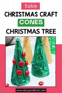 christmas crafts for kids to make and decorate with the words edible christmas craft comes christmas tree