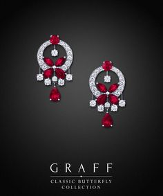 Graff Diamonds: Classic Butterfly Earrings Diamond Chart, Diamond Chandelier Earrings, Diamond Collection, Diamond Jewelry Necklace