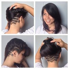 HOT TREND: Półdługie fryzury z wygolonym spodem. Przeglądamy najlepsze cięcia |  husband name tattoos for women on neck Undercut Bob Haircut, Under Cut, Trendy We Fryzurach, Undercut Hairstyles Women, Undercut Long Hair, Undercut Designs, Shaved Hair Designs, New Hair Trends, Undercut Hairstyles