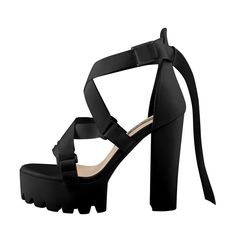 Open Toe Black Cross Strap Platform Block Heel Sandals – Onlymaker Black Chunky Platform Sandals With Synthetic Material, Black Chunky Platform Synthetic Sandals, Black Chunky Platform Sandals In Synthetic Material, Black Chunky Platform Sandals In Synthetic, Black Synthetic Chunky Platform Sandals, Black High Heel Strap Heels, Black Strap High Heel Sandals, Black High Heel Sandals With Strap, Black Strap Heels With Round Toe