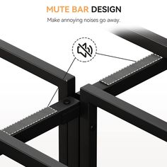 the side view of a metal bar with instructions on how to make it easier for people to use