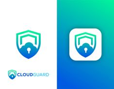 the logo for cloud guard, which is designed to look like a shield with padlocks on it