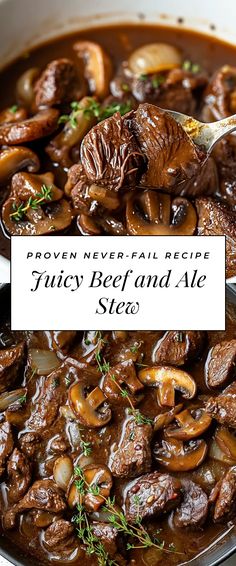 Image for Juicy Beef and Ale Stew Winter Warming Recipes, Dinner Ideas Stew Meat, Steak And Ale Stew, Boneless Stew Beef Recipes, Winter Hearty Meals, Recipe With Beef Stew Meat, Beef Cube Recipes Easy, Quick Stew Recipes, Best Stew Beef Recipes