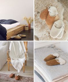 You'll want to slip into these cozy and classic shearling slippers the minute you get home. Not only are they supremely comfortable, but they also look... Moroccan Slippers, Moroccan Bedroom, Best Slippers, Moroccan Interiors, Shearling Slippers, Moroccan Lanterns, Trestle Dining Tables, Moroccan Tiles, Jenni Kayne