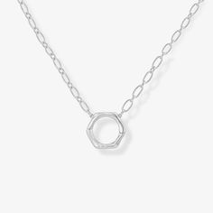 The Lucky Charm Necklace – Lankri's White Gold Pendant Charm Necklace With Lobster Clasp, Everyday Circular Cable Chain Necklace, Silver Charms With Adjustable Chain For Everyday, Minimalist Necklaces With Round Pendant Charms, Circle Cable Chain Necklaces For Gifts, Everyday Round Charm Necklaces, Everyday White Gold Pendant Charm Necklaces, Round Cable Chain Necklace Gift, Everyday Round Minimalist Charms