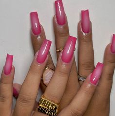 Prom Nails Hot Pink, Square Hot Pink Nails, Hot Pink Baddie Nails, 21st Bday Nail Ideas, Hot Pink Acrylic Nails Coffin, Hot Pink Square Acrylic Nails, White And Hot Pink Nails, Nail Inspo Hot Pink, Hot Pink And Silver Nails